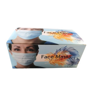 Hochqualitative Gesichtsmaske, 3 lagig mit elastischer Ohrschlaufe, Type IIR, Bakterielle Filtrationseffizienz >= 98%